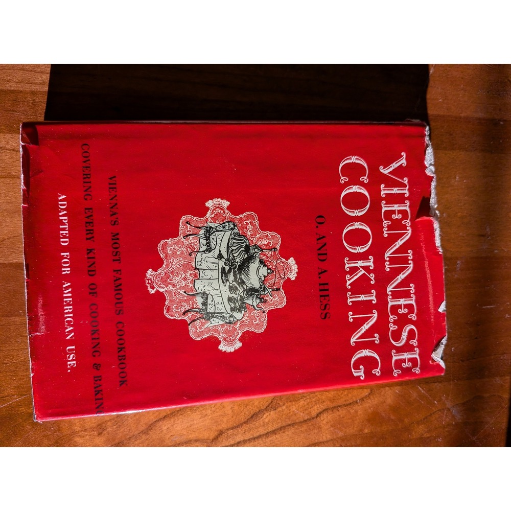 Viennese Cooking O and A Hess Crown International Cook Book Vintage 1952 HB